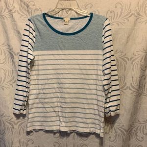 J. Crew Three Quarter Sleeve Shirt